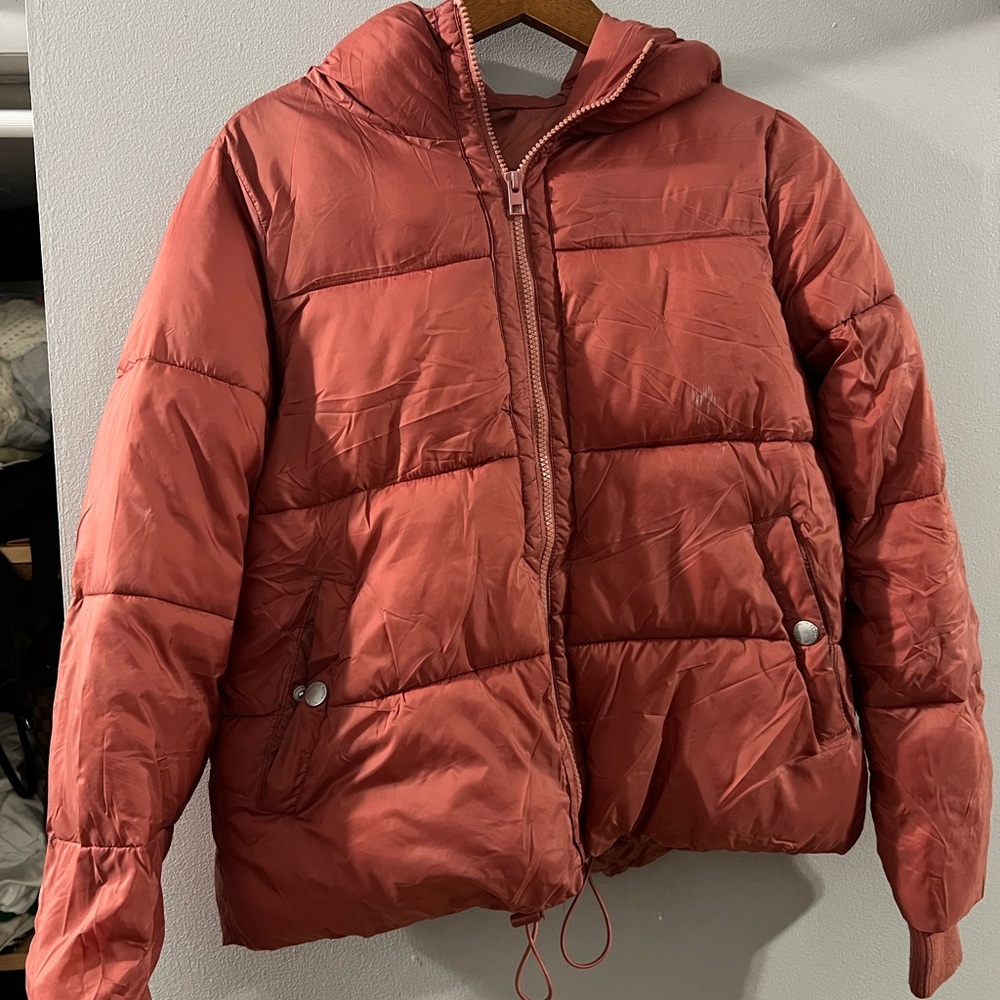 American Eagle Outfitters Terracotta Puffer Jacket